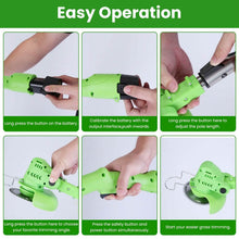 Load image into Gallery viewer, Cordless Rechargeable Grass Trimmer