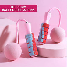 Load image into Gallery viewer, Cordless Skipping Rope Weight-Bearing Ball Sports Fitness Womens Indoor Dual-Use Weight Loss Sports Professional Fat Burning Ball Bearing Fast Rope Skipping Adjustable Memory Foam Anti Skid Handle Skipping Rope New Fitness Speed Rope For Men And Women