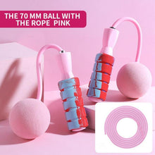 Load image into Gallery viewer, Cordless Skipping Rope Weight-Bearing Ball Sports Fitness Womens Indoor Dual-Use Weight Loss Sports Professional Fat Burning Ball Bearing Fast Rope Skipping Adjustable Memory Foam Anti Skid Handle Skipping Rope New Fitness Speed Rope For Men And Women