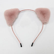 Load image into Gallery viewer, Cotton Cat's ears Autumn Winter 1Pc Plush Soft Warm Headband Hair Band Headwear for Women Girl Mix Styling Gorgeous Hair Accessories For Women