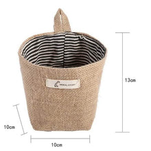 Load image into Gallery viewer, Cotton Linen Hanging Bag Home Gadget Storage Organizer