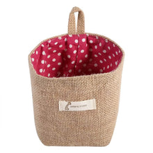 Load image into Gallery viewer, Cotton Linen Hanging Bag Home Gadget Storage Organizer