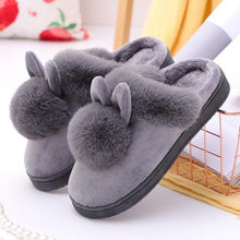 Load image into Gallery viewer, Cotton Women Cute Slippers Indoor Shoes For Women Winter Home Slippers Warm Footwear Winter Cotton Slippers Memory Foam House Slippers Cozy Fluffy Bedroom Couples Slippers