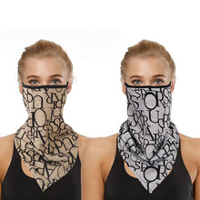 Load image into Gallery viewer, Cotton Women Mask Scarf Face Mascarillas Wraps Floral Print Lady Warm Neck Scarves Foulard Bandana Reusable Outdoor Riding Masks Scarf Neck Gaiter Headwear Headband Head Wrap Scarf Mask Neck Ear Warmers Headbands Perfect Bandana