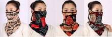 Load image into Gallery viewer, Cotton Women Mask Scarf Face Mascarillas Wraps Floral Print Lady Warm Neck Scarves Foulard Bandana Reusable Outdoor Riding Masks Scarf Neck Gaiter Headwear Headband Head Wrap Scarf Mask Neck Ear Warmers Headbands Perfect Bandana