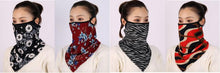 Load image into Gallery viewer, Cotton Women Mask Scarf Face Mascarillas Wraps Floral Print Lady Warm Neck Scarves Foulard Bandana Reusable Outdoor Riding Masks Scarf Neck Gaiter Headwear Headband Head Wrap Scarf Mask Neck Ear Warmers Headbands Perfect Bandana