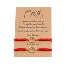 Load image into Gallery viewer, Couple Magnets Bracelets Ocean Waves Charm Pinky Promise Bracelets Adjustable For Women Men Friendship Valentine's Day Couple Bracelet For Women Love Friendship Rope Braided Distance Bangle Magnetic Bracelets Paired Jewelry Bracelet
