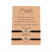 Load image into Gallery viewer, Couple Magnets Bracelets Ocean Waves Charm Pinky Promise Bracelets Adjustable For Women Men Friendship Valentine's Day Couple Bracelet For Women Love Friendship Rope Braided Distance Bangle Magnetic Bracelets Paired Jewelry Bracelet