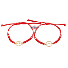 Load image into Gallery viewer, Couple Magnets Bracelets Ocean Waves Charm Pinky Promise Bracelets Adjustable For Women Men Friendship Valentine's Day Couple Bracelet For Women Love Friendship Rope Braided Distance Bangle Magnetic Bracelets Paired Jewelry Bracelet