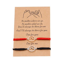 Load image into Gallery viewer, Couple Magnets Bracelets Ocean Waves Charm Pinky Promise Bracelets Adjustable For Women Men Friendship Valentine's Day Couple Bracelet For Women Love Friendship Rope Braided Distance Bangle Magnetic Bracelets Paired Jewelry Bracelet