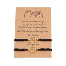 Load image into Gallery viewer, Couple Magnets Bracelets Ocean Waves Charm Pinky Promise Bracelets Adjustable For Women Men Friendship Valentine's Day Couple Bracelet For Women Love Friendship Rope Braided Distance Bangle Magnetic Bracelets Paired Jewelry Bracelet
