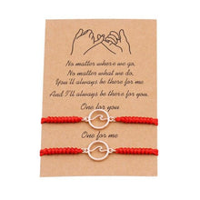 Load image into Gallery viewer, Couple Magnets Bracelets Ocean Waves Charm Pinky Promise Bracelets Adjustable For Women Men Friendship Valentine's Day Couple Bracelet For Women Love Friendship Rope Braided Distance Bangle Magnetic Bracelets Paired Jewelry Bracelet