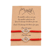 Load image into Gallery viewer, Couple Magnets Bracelets Ocean Waves Charm Pinky Promise Bracelets Adjustable For Women Men Friendship Valentine's Day Couple Bracelet For Women Love Friendship Rope Braided Distance Bangle Magnetic Bracelets Paired Jewelry Bracelet