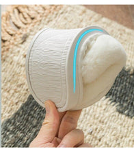 Load image into Gallery viewer, Couple Warm Black Slippers Fashion Women's Winter Home Indoor Anti-Skid Wear-resistant Cotton Slippers Slip On Fuzzy House Slippers Memory Foam Slippers Scuff Outdoor Indoor Warm Plush Bedroom Shoes
