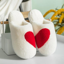 Load image into Gallery viewer, Couple Warm Black Slippers Fashion Women's Winter Home Indoor Anti-Skid Wear-resistant Cotton Slippers Slip On Fuzzy House Slippers Memory Foam Slippers Scuff Outdoor Indoor Warm Plush Bedroom Shoes