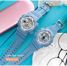 Load image into Gallery viewer, Couple Watch Fashion Strap Practical Waterproof Multifunctional Digital Wristwatch Dual Display Men's Digital Watch Military Watch Daily Sports Large Dial Men's Wrist Watch