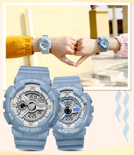Load image into Gallery viewer, Couple Watch Fashion Strap Practical Waterproof Multifunctional Digital Wristwatch Dual Display Men's Digital Watch Military Watch Daily Sports Large Dial Men's Wrist Watch