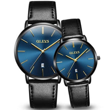 Load image into Gallery viewer, Couple Watches Popular Casual Quartz Women Men Watch Clock Boys Girls Ultra Thin Leather Wristwatch Minimalist Analog Quartz Ultra Thin Watches Leather Strap Fashion Casual Date Watch Waterproof Wrist Watch