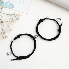 Load image into Gallery viewer, Couples Bracelets Best Friend Attract Women Men Bracelet Red Blue Rope Weaving Magnet Attract Long-Distance Couples Bracelet Mutual Attraction Matching Braided Rope Bracelet Promise Friendship Bracelet Gifts For Boyfriend Girlfriend