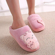 Load image into Gallery viewer, Couples Home Slippers Warm Cute Womans Mens Slipper Winter Shoes New Fashion Casual Fur Plush Slides Winter Slippers For Women House Slippers Fluffy Soft Comfy Fuzzy Slippers Faux Fur Plush Anti-Skid Slippers