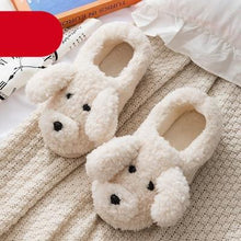 Load image into Gallery viewer, Couples Home Slippers Warm Cute Womans Mens Slipper Winter Shoes New Fashion Casual Fur Plush Slides Winter Slippers For Women House Slippers Fluffy Soft Comfy Fuzzy Slippers Faux Fur Plush Anti-Skid Slippers