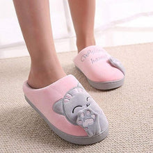 Load image into Gallery viewer, Couples Home Slippers Warm Cute Womans Mens Slipper Winter Shoes New Fashion Casual Fur Plush Slides Winter Slippers For Women House Slippers Fluffy Soft Comfy Fuzzy Slippers Faux Fur Plush Anti-Skid Slippers
