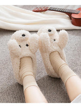 Load image into Gallery viewer, Couples Home Slippers Warm Cute Womans Mens Slipper Winter Shoes New Fashion Casual Fur Plush Slides Winter Slippers For Women House Slippers Fluffy Soft Comfy Fuzzy Slippers Faux Fur Plush Anti-Skid Slippers