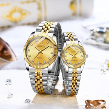 Load image into Gallery viewer, Couples Quartz Men Watch Women Valentine Gift Clock Watches Waterproof Sports Mechanical Watch Stainless Steel Strap Men's Mechanical Wrist Watch For Men Stainless Steel Band