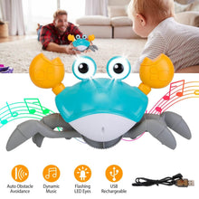 Load image into Gallery viewer, Crawling Crab Baby Toy with Music and LED Light