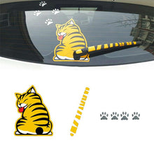 Load image into Gallery viewer, Creative Cat Moving Tail Paws Car Stickers Windshield Rear 3D Window Wiper Cartoon Car Decal Stickers Funny Car Decals and Stickers Cartoon Funny Cat Moving Tail Stickers Windshield Wiper Decals Exterior Accessories for Cars Windshield Wiper Decals