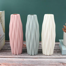 Load image into Gallery viewer, Creative Flower Vase White Imitation Ceramic Flower Pot Home Decor Plastic Vase Centerpieces and Events Ornamnet Decoration For Wedding Home Office Party Hotel Yard Restaurant Patio Festive Furnishing