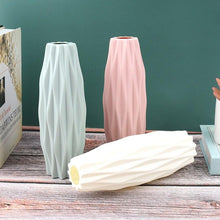 Load image into Gallery viewer, Creative Flower Vase White Imitation Ceramic Flower Pot Home Decor Plastic Vase Centerpieces and Events Ornamnet Decoration For Wedding Home Office Party Hotel Yard Restaurant Patio Festive Furnishing
