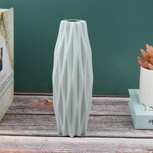 Load image into Gallery viewer, Creative Flower Vase White Imitation Ceramic Flower Pot Home Decor Plastic Vase Centerpieces and Events Ornamnet Decoration For Wedding Home Office Party Hotel Yard Restaurant Patio Festive Furnishing