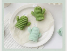 Load image into Gallery viewer, Creative Handmade Cactus Candle Pack Cactus Candles Handmade Delicate Succulent Cactus Candles Flameless Tea Lights Candle Aromatherapy For Decor Birth Photo Props Aromatherapy Candle Ornaments Soy Wax Aromatherapy Small Candles Scented Relaxing Candles