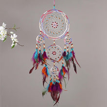 Load image into Gallery viewer, Creative Handmade Five-ring Dream Catcher Pendant Living Room Bedroom Decor Beautiful Hanging Ornament Elegant Wall Art Decoration For Windows Balcony Bedroom & Wedding Party Gift For Girls Kids