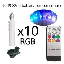 Load image into Gallery viewer, Creative LED Candle Lamp Simulation Flame Tea Light Home Birthday Christmas Candle Battery Operated Flameless LED Candles Lights Ideal For Thanksgiving Table Christmas Home Dec Party Wedding Candles Safety Home Decoration