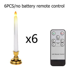 Load image into Gallery viewer, Creative LED Candle Lamp Simulation Flame Tea Light Home Birthday Christmas Candle Battery Operated Flameless LED Candles Lights Ideal For Thanksgiving Table Christmas Home Dec Party Wedding Candles Safety Home Decoration