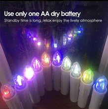 Load image into Gallery viewer, Creative LED Candle Lamp Simulation Flame Tea Light Home Birthday Christmas Candle Battery Operated Flameless LED Candles Lights Ideal For Thanksgiving Table Christmas Home Dec Party Wedding Candles Safety Home Decoration