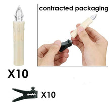 Load image into Gallery viewer, Creative LED Candle Lamp Simulation Flame Tea Light Home Birthday Christmas Candle Battery Operated Flameless LED Candles Lights Ideal For Thanksgiving Table Christmas Home Dec Party Wedding Candles Safety Home Decoration
