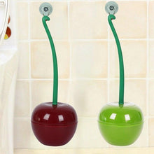 Load image into Gallery viewer, Creative Lovely Cherry Shape Lavatory Brush Toilet Brush And Holder Set Cleaning Bathroom Toilet Accessories Cherry Shape Toilet Brush Standing Toilet Brush Set Compact Household Bathroom Cherry Toilet Brush