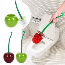 Load image into Gallery viewer, Creative Lovely Cherry Shape Lavatory Brush Toilet Brush And Holder Set Cleaning Bathroom Toilet Accessories Cherry Shape Toilet Brush Standing Toilet Brush Set Compact Household Bathroom Cherry Toilet Brush
