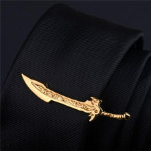 Load image into Gallery viewer, Creative Metal Necktie Bar Formal Shirt Classic Men Tie Clips Elegant Fashion Formal Professional Simple Tie Bar Clips Beautiful Designs Wedding Ceremony Gold Tie Pin Unisex Party Gifts Fashion Tie Clips