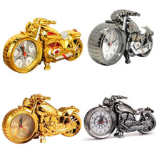 Load image into Gallery viewer, Creative Motorcycle Motorbike Pattern Non Ticking Analog Alarm Clock Alarm Clock Desk Clock Creative Home Birthday Gift Cool Clock