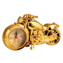 Load image into Gallery viewer, Creative Motorcycle Motorbike Pattern Non Ticking Analog Alarm Clock Alarm Clock Desk Clock Creative Home Birthday Gift Cool Clock