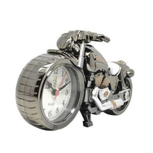 Load image into Gallery viewer, Creative Motorcycle Motorbike Pattern Non Ticking Analog Alarm Clock Alarm Clock Desk Clock Creative Home Birthday Gift Cool Clock