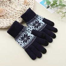 Load image into Gallery viewer, Creative New Fashion Snow Printing Gloves Mobile Phone Touch Screen Knitted Gloves Winter Thick And Warm Gloves For Men And Women Touchscreen Gloves Stretch Knitted Mechanic Winter Warm Gloves