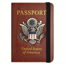 Load image into Gallery viewer, Creative Passport Holder Cover With 3D Metal Badge
