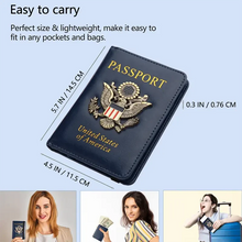 Load image into Gallery viewer, Creative Passport Holder Cover With 3D Metal Badge