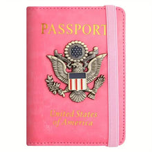 Load image into Gallery viewer, Creative Passport Holder Cover With 3D Metal Badge