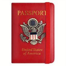 Load image into Gallery viewer, Creative Passport Holder Cover With 3D Metal Badge